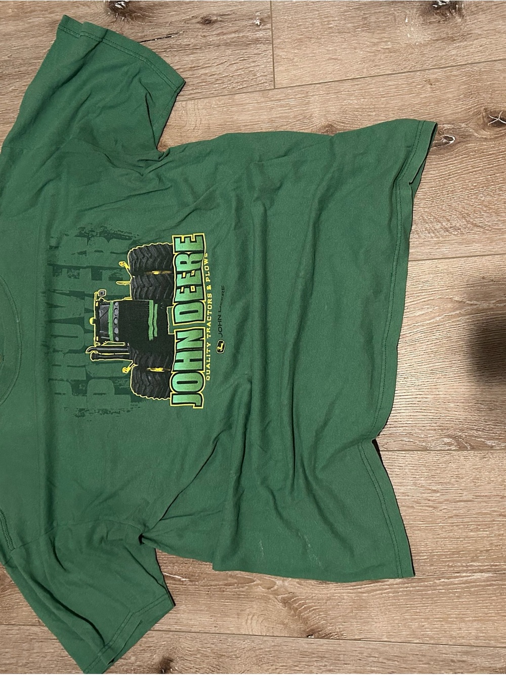 John Deere Dark Green Tee with Yellow Logo